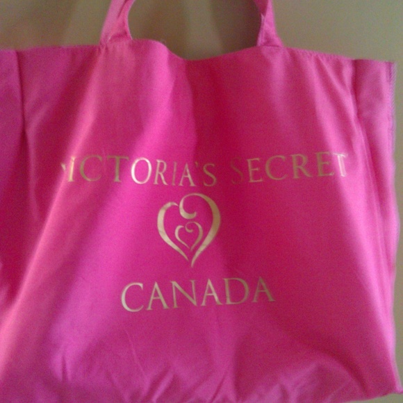Victoria Secret Pink Striped Reversible Tote Bag - Picture 4 of 8